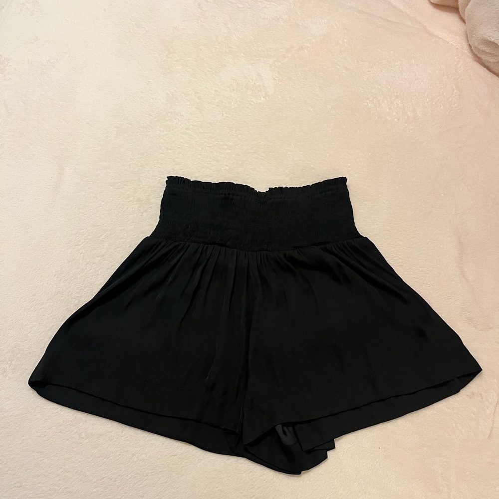 Women's Black High-Waisted Shorts